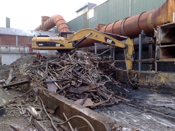 Demolering av vasketårn Alcoa