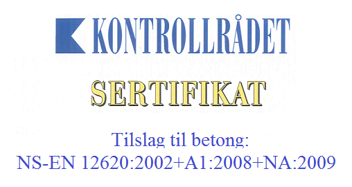 Logo Kontrollrådet - Tilslag til betong